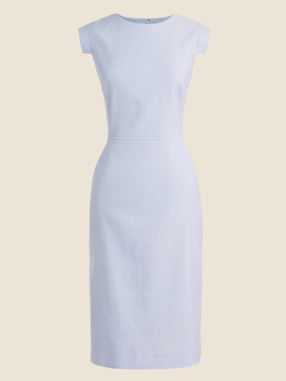 EUC J. Crew Resume dress in stretch linen blend Light Blue Peri Breeze